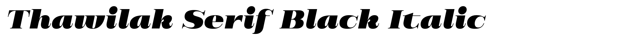 Thawilak Serif Black Italic image